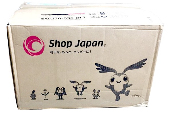 Shop Japanから届いたトゥルースリーパーが入ったダンボール箱の画像イメージ