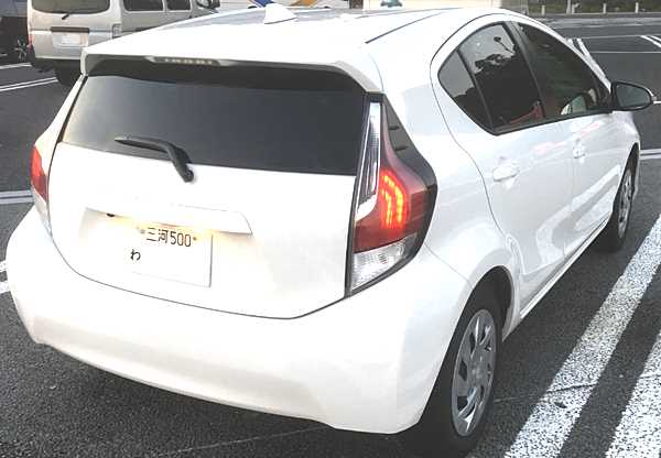 「わ」ナンバーのレンタカーの画像イメージ